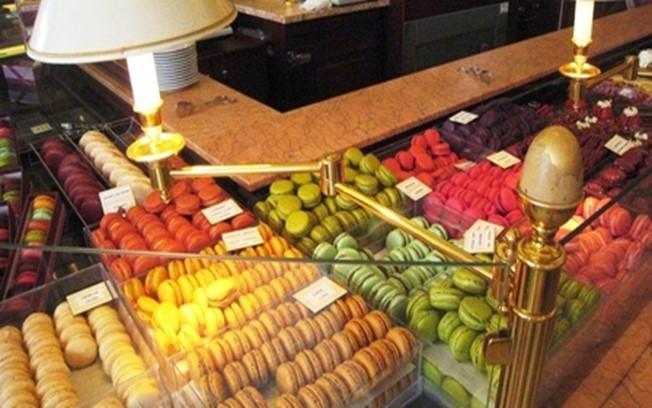 Macarons in the traditional setting of Ladurée Paris Royale (MCArnott)