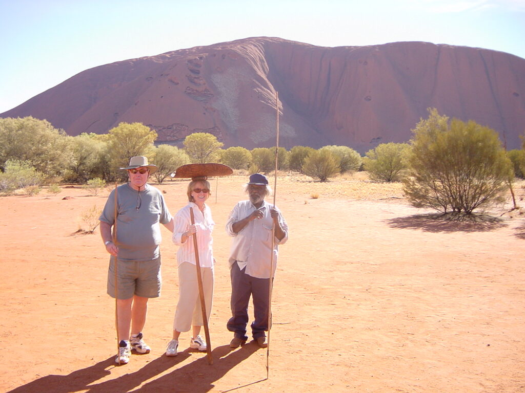 Demonstration in surviving skills (Anangu Tours)
