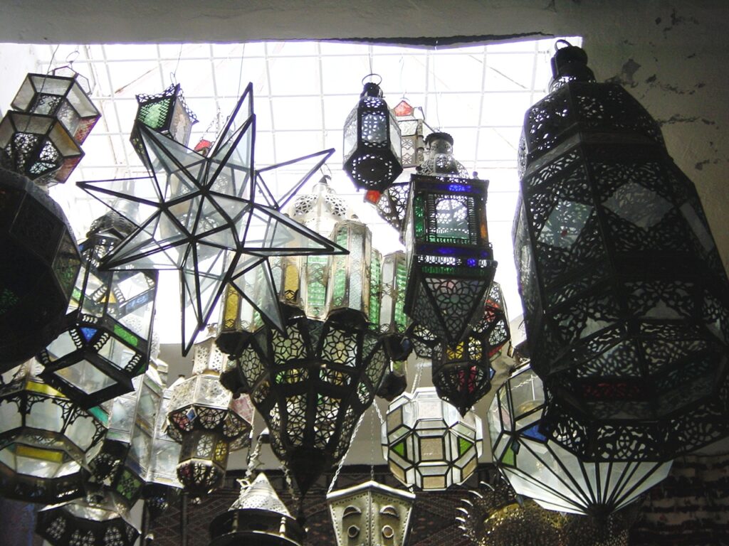 Lanterns, sconces, and glasswork