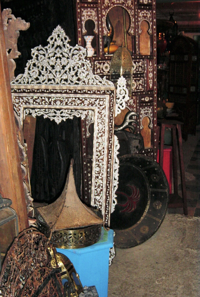 Mirrors and intricate inlay work