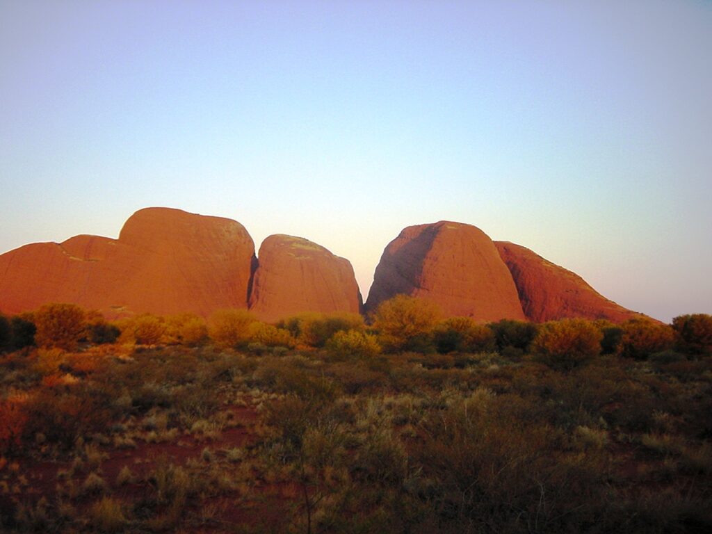 The Olgas are located approximately 45 minutes West of Uluru. (MCArnott)